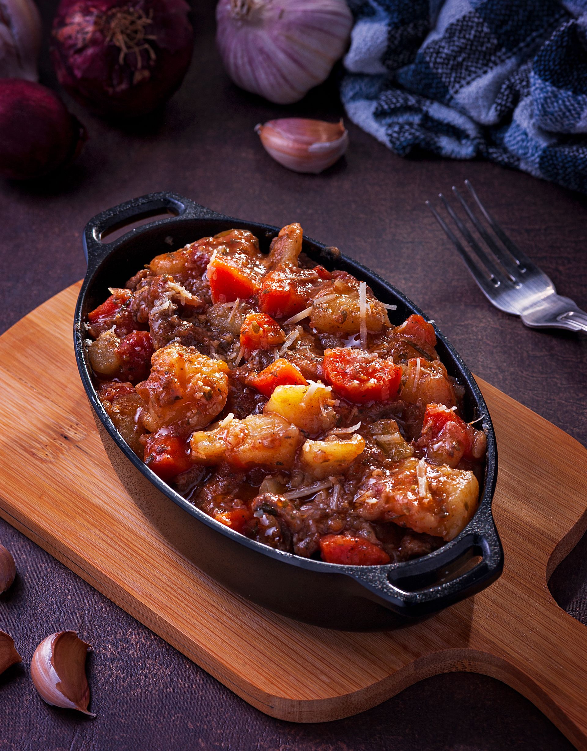 Bœuf Bourguignon en cocotte fonte